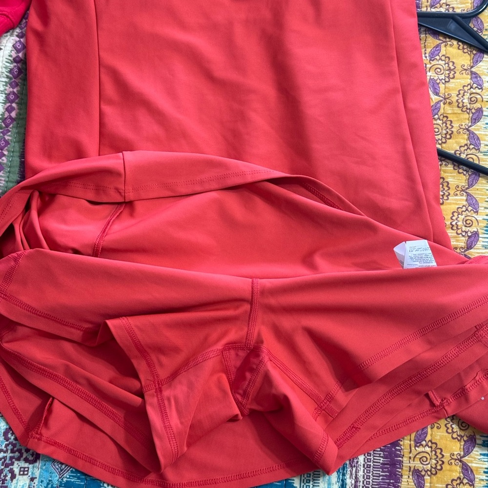 Old Navy Red Mini Slip Dress with White Trim - Picture 7 of 7